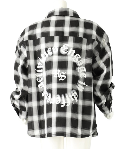 ANAP kids(アナップキッズ)の「オーバーチェックシャツ (ジュニアお揃い)(シャツ/ブラウス・キッズ・ホワイト/ブラック・130cm/120cm/110cm)」の9枚目の写真