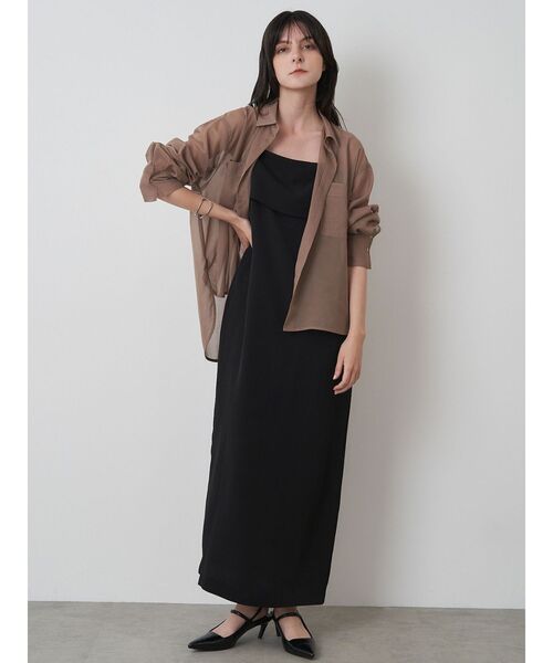 ELENDEEK(エレンディーク)の「オーバーサイズシアーシャツ(シャツ/ブラウス・レディース・ベージュ/オフホワイト/ブラック・FREE)」の20枚目の写真