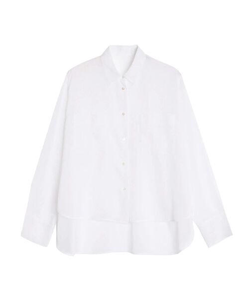 ELENDEEK(エレンディーク)の「オーバーサイズシアーシャツ(シャツ/ブラウス・レディース・ベージュ/オフホワイト/ブラック・FREE)」の14枚目の写真