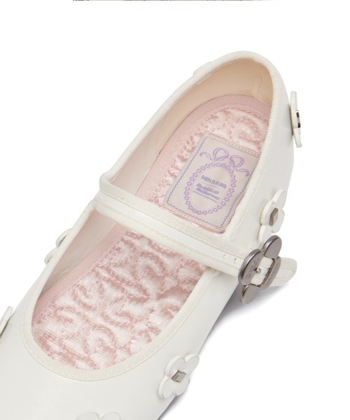 X MINJUKIM] FLORAL PATCH MARYJANES（バレエシューズ）｜ROCKFISH