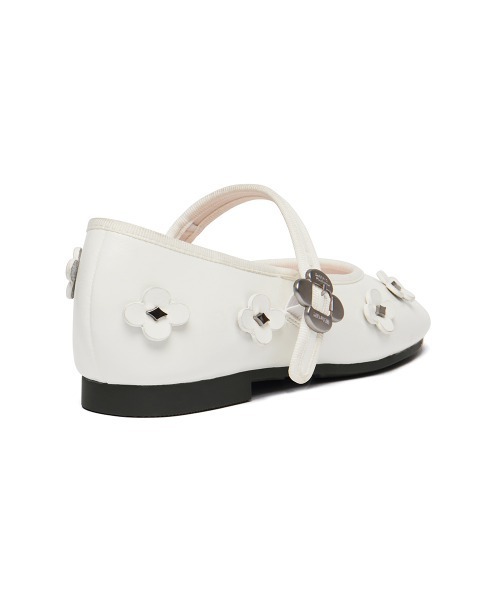 X MINJUKIM] FLORAL PATCH MARYJANES（バレエシューズ）｜ROCKFISH
