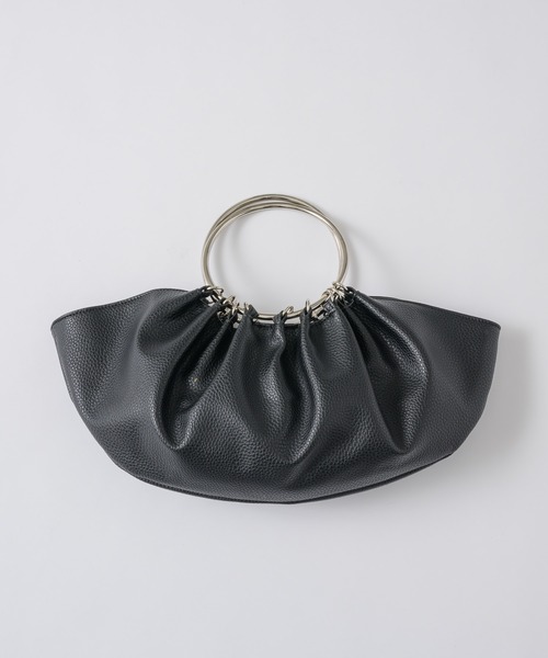 VIOLETTA（ヴィオレッタ）の「フープハンドルラウンドバッグ（ハンドバッグ・レディース・ブラック/レッド/シルバー・FREE）」の12枚目の写真