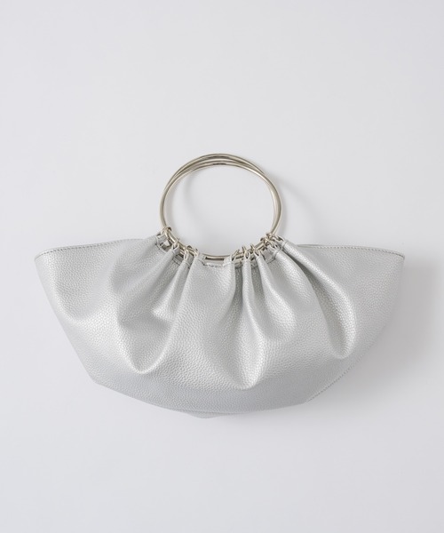 VIOLETTA（ヴィオレッタ）の「フープハンドルラウンドバッグ（ハンドバッグ・レディース・ブラック/レッド/シルバー・FREE）」の14枚目の写真