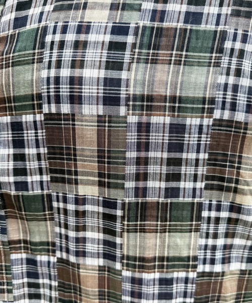 DOUBLE NAME（ダブルネーム）の「PATCHWORK長袖チェックシャツ（シャツ/ブラウス・レディース・レッド系その他/グリーン系その他・FREE）」の15枚目の写真