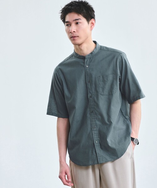 セール】LENOCLOTH バンドカラーシャツ（シャツ/ブラウス