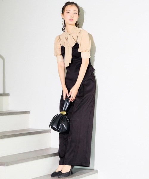 ROYAL PARTY（ロイヤルパーティー）の「BOXタックワイドパンツ（その他パンツ・レディース・パープル/ブラック/オフホワイト・FREE）」の16枚目の写真