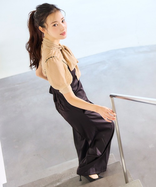 ROYAL PARTY（ロイヤルパーティー）の「BOXタックワイドパンツ（その他パンツ・レディース・パープル/ブラック/オフホワイト・FREE）」の19枚目の写真