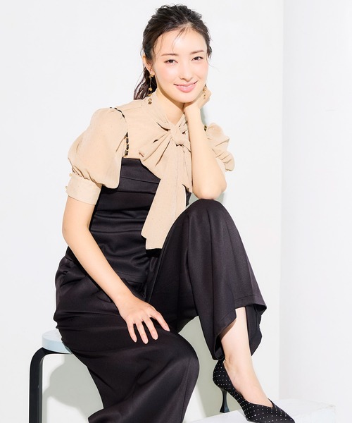 ROYAL PARTY（ロイヤルパーティー）の「BOXタックワイドパンツ（その他パンツ・レディース・パープル/ブラック/オフホワイト・FREE）」の20枚目の写真