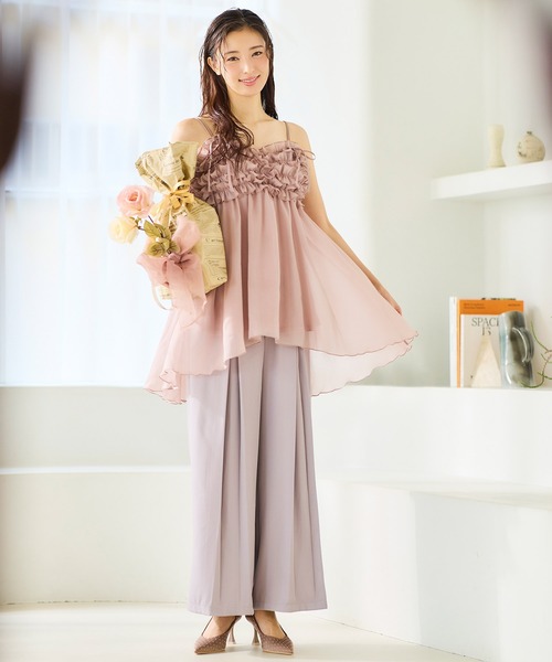 ROYAL PARTY（ロイヤルパーティー）の「BOXタックワイドパンツ（その他パンツ・レディース・パープル/ブラック/オフホワイト・FREE）」の21枚目の写真