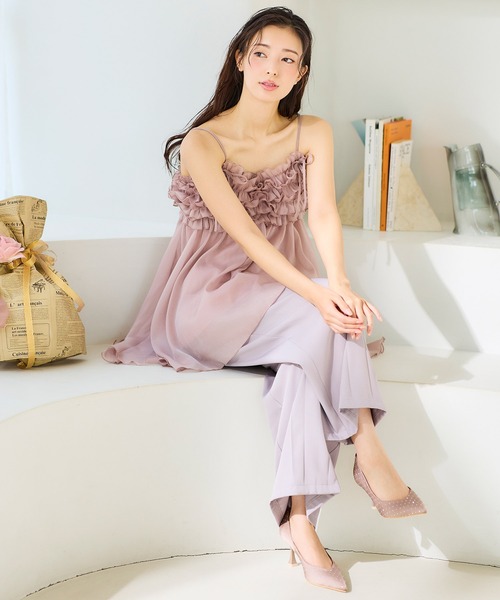 ROYAL PARTY（ロイヤルパーティー）の「BOXタックワイドパンツ（その他パンツ・レディース・パープル/ブラック/オフホワイト・FREE）」の22枚目の写真