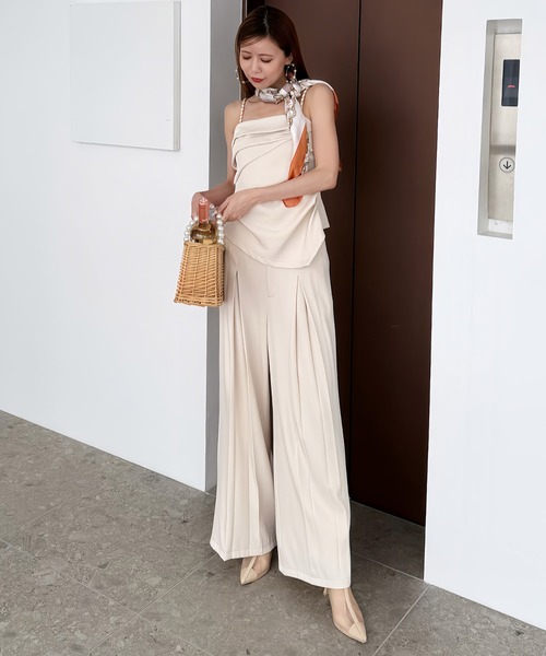 ROYAL PARTY（ロイヤルパーティー）の「BOXタックワイドパンツ（その他パンツ・レディース・パープル/ブラック/オフホワイト・FREE）」の14枚目の写真