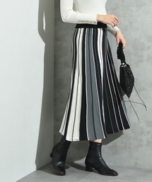 INTERPLANET | 配色プリーツニットスカート(スカート)