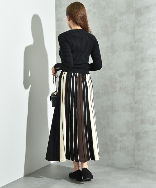 INTERPLANET（インタープラネット）の「配色プリーツニットスカート（スカート・レディース・ブラック/ブルー/グレー・FREE）」の19枚目の写真
