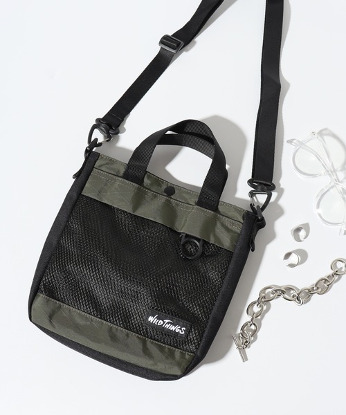 WILD THINGS 2WAY ナイロンミニショルダーバッグ トート X-pac