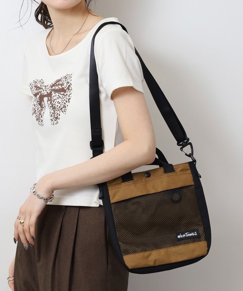 WILD THINGS 2WAY ナイロンミニショルダーバッグ トート X-pac