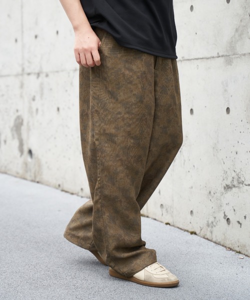 NO NEED（ノーニード）の「総柄メッシュロングパンツ（その他パンツ・メンズ・チャコール/グレイッシュベージュ/ベージュ/ダークグレー・M/L/LL）」の18枚目の写真