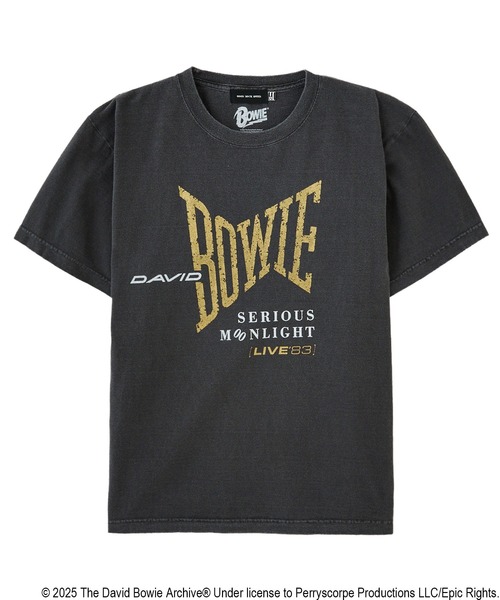 GOOD ROCK SPEED(グッドロックスピード)の「(GOOD ROCK SPEED)DAVID BOWIE S/S TEE(Tシャツ/カットソー・レディース・チャコールグレー・ONE SIZE)」の1枚目の写真