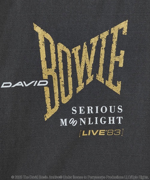 GOOD ROCK SPEED(グッドロックスピード)の「(GOOD ROCK SPEED)DAVID BOWIE S/S TEE(Tシャツ/カットソー・レディース・チャコールグレー・ONE SIZE)」の4枚目の写真