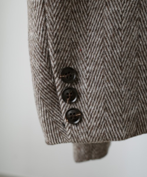Louere（ルエレ）の「ヘリンボーンテーラードジャケット＋ミニスカートSET（インパン付き）[高身長サイズMT/低身長サイズS有り]（セットアップ・レディース・ダークグレー/ライトブラウン/ダークブラウン・LARGE/MT/X-LARGE/MEDIUM/SMALL）」の19枚目の写真