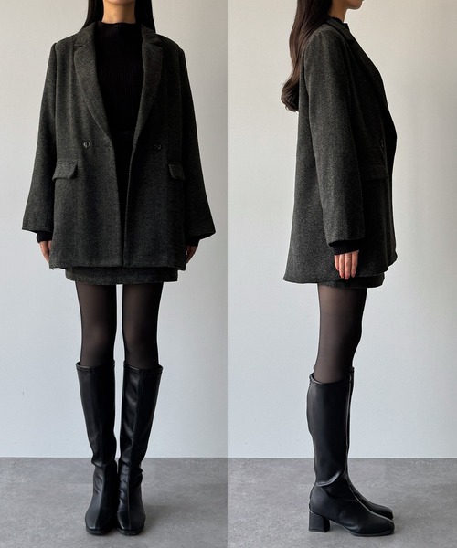 【TONELLO】 ヘリンボーン テーラードジャケット ブラック (40) 楽天市場】40代 50代 アウター ファッション ジャケット メンズ