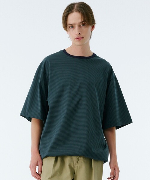 ビューティーコットンコードボーダーTEE（Tシャツ/カットソー