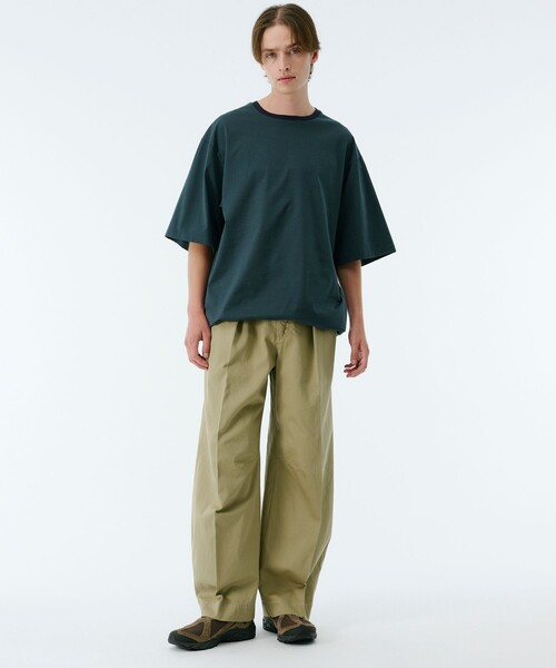 PUBLIC TOKYO(パブリックトウキョウ)の「ビューティーコットンコードボーダーTEE(Tシャツ/カットソー・メンズ・オリーブ/ブラック/ネイビー/ダークブルー/グリーン・1/2)」の20枚目の写真
