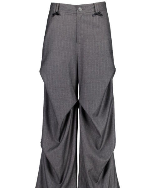 SETUPEXE（セットアップイーエックスイー）の「RIBBON STRIPE SLACKS（その他パンツ・レディース・ブラック/チャコール・SMALL）」の12枚目の写真