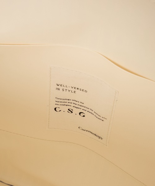 Curensology（カレンソロジー）の「Curensology(カレンソロジー)/ＣＳＧ＞ストライプストライプバッグL（トートバッグ・レディース・サックスブルー/ネイビー・FREE）」の4枚目の写真