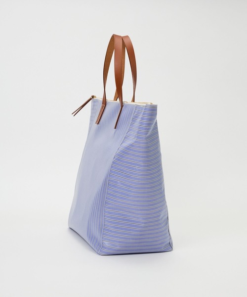 Curensology（カレンソロジー）の「Curensology(カレンソロジー)/ＣＳＧ＞ストライプストライプバッグL（トートバッグ・レディース・サックスブルー/ネイビー・FREE）」の9枚目の写真