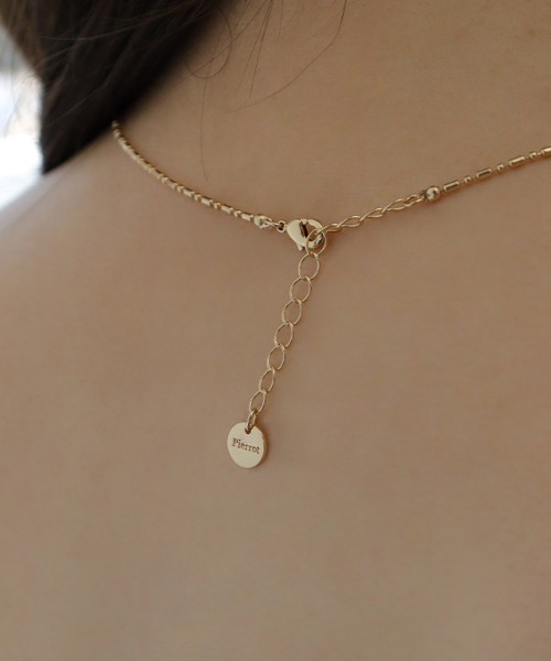 Pierrot(ピエロ)の「チェーンリボンネックレス(ネックレス・レディース・ゴールド/シルバー・FREE)」の6枚目の写真