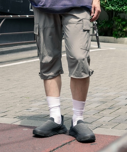 OUTDOOR PRODUCTS(アウトドアプロダクツ)の「【OUTDOOR PRODUCTS/アウトドアプロダクツ】【縦横2wayストレッチ&UVカット】ストレッチリップストップ クロップドパンツ 7分丈 丈夫 速乾 伸縮性 裾ドローコード(その他パンツ・メンズ・ブラック/カーキ/グレー・X-LARGE/LARGE/MEDIUM)」の1枚目の写真