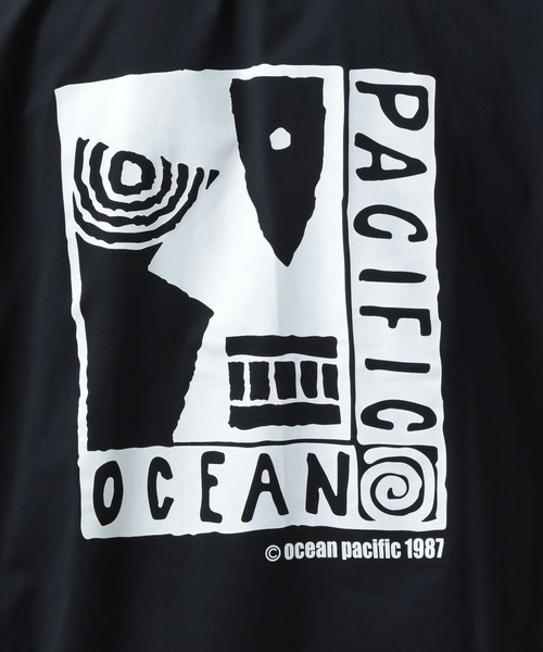 Ocean Pacific（オーシャンパシフィック）の「【Ocean Pacific(オーシャンパシフィック)】OLDグラフィックラッシュガードTシャツ[吸水速乾・UVカット・水陸両用]（Tシャツ/カットソー・メンズ・ブラック/ホワイト・MEDIUM/LARGE）」の10枚目の写真