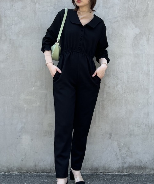 HONEY MI HONEY（ハニーミーハニー）の「sailor rompers（つなぎ/オールインワン・レディース・ブラック/ネイビー・FREE）」の12枚目の写真