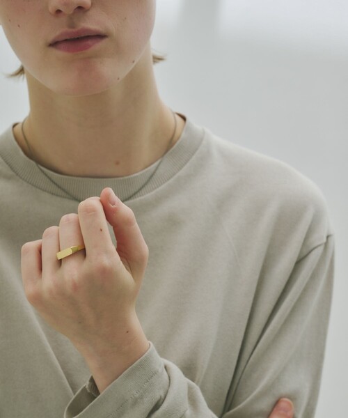 and cloud(アンドクラウド)の「Signet Square Ring(リング・レディース・ブラック/シルバー/イエローゴールド・15号/17号/13号/11号/19号)」の9枚目の写真