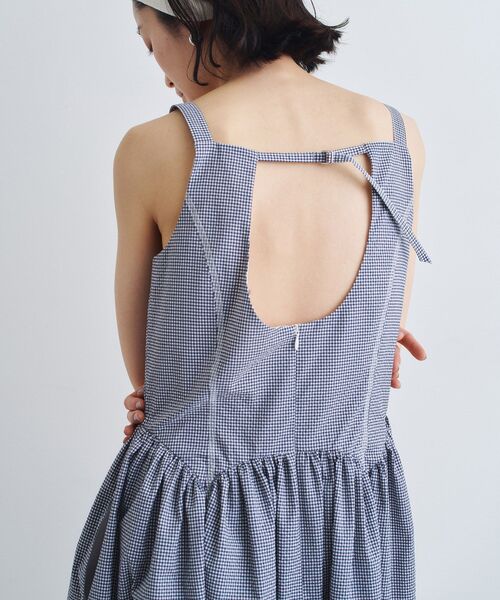 CODE A（コードエー）の「gathers drama dress（ワンピース・レディース・ネイビー系1/ホワイト/ブラック・38/36）」の8枚目の写真