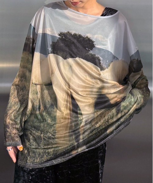 Silvia Conde Olivan×Ameri SHEER TOP（Tシャツ/カットソー