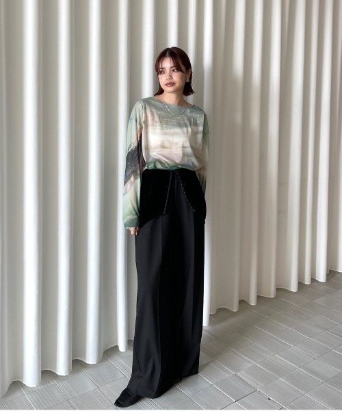 Silvia Conde Olivan×Ameri SHEER TOP（Tシャツ/カットソー