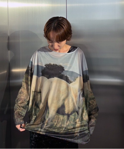 Silvia Conde Olivan×Ameri SHEER TOP（Tシャツ/カットソー