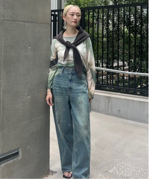 Silvia Conde Olivan×Ameri SHEER TOP（Tシャツ/カットソー