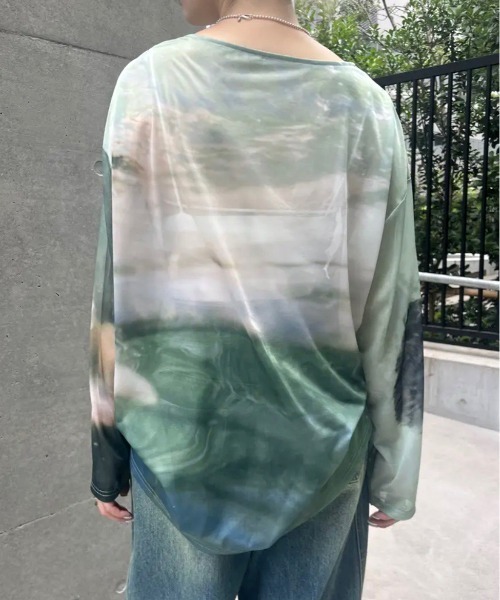 Silvia Conde Olivan×Ameri SHEER TOP（Tシャツ/カットソー
