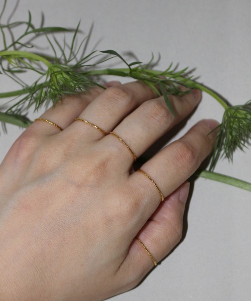 whoseA（フーシー）の「【silver925】JaggedThinRING / ジャグドシンリング（リング・レディース・シルバー/ゴールド・3号/5号/7号/8号/10号/12号/14号/18号/16号）」の2枚目の写真