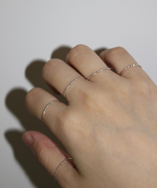 whoseA（フーシー）の「【silver925】JaggedThinRING / ジャグドシンリング（リング・レディース・シルバー/ゴールド・3号/5号/7号/8号/10号/12号/14号/18号/16号）」の4枚目の写真
