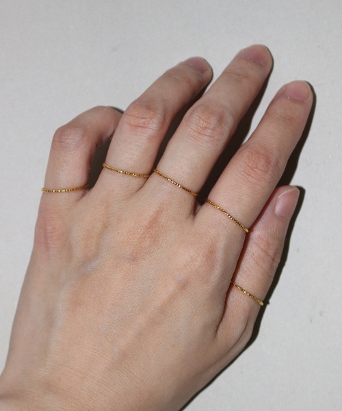 whoseA（フーシー）の「【silver925】JaggedThinRING / ジャグドシンリング（リング・レディース・シルバー/ゴールド・3号/5号/7号/8号/10号/12号/14号/18号/16号）」の9枚目の写真