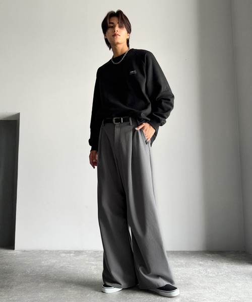 Classical Origin（クラシカルオリジン）の「「進化系ベーシック。」セミカーブライン ワンタックスラックス／Curved Line One-Tuck Slacks（スラックス・メンズ・ブラック/グレー/ネイビー・LARGE/SMALL/MEDIUM）」の9枚目の写真