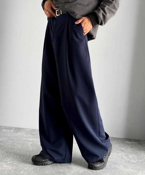 Classical Origin（クラシカルオリジン）の「「進化系ベーシック。」セミカーブライン ワンタックスラックス／Curved Line One-Tuck Slacks（スラックス・メンズ・ブラック/グレー/ネイビー・LARGE/SMALL/MEDIUM）」の14枚目の写真