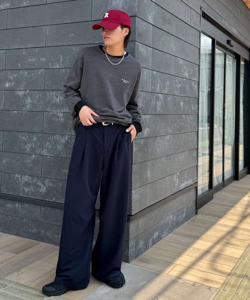 Classical Origin（クラシカルオリジン）の「「進化系ベーシック。」セミカーブライン ワンタックスラックス／Curved Line One-Tuck Slacks（スラックス・メンズ・ブラック/グレー/ネイビー・LARGE/SMALL/MEDIUM）」の15枚目の写真
