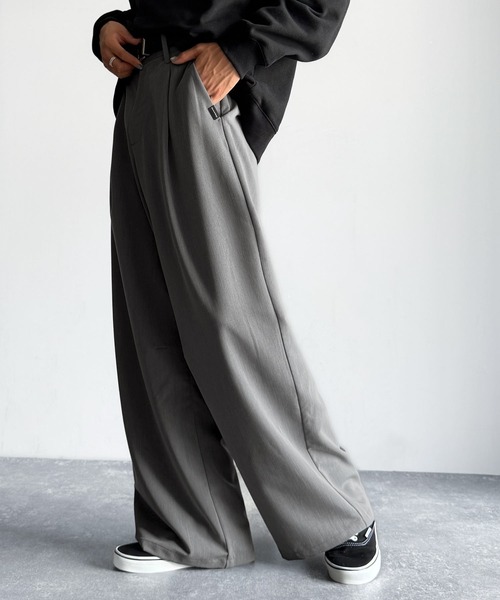 Classical Origin（クラシカルオリジン）の「「進化系ベーシック。」セミカーブライン ワンタックスラックス／Curved Line One-Tuck Slacks（スラックス・メンズ・ブラック/グレー/ネイビー・LARGE/SMALL/MEDIUM）」の18枚目の写真