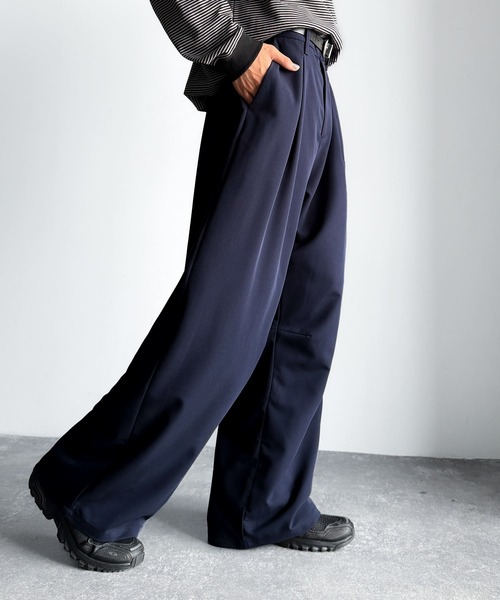 Classical Origin（クラシカルオリジン）の「「進化系ベーシック。」セミカーブライン ワンタックスラックス／Curved Line One-Tuck Slacks（スラックス・メンズ・ブラック/グレー/ネイビー・LARGE/SMALL/MEDIUM）」の19枚目の写真