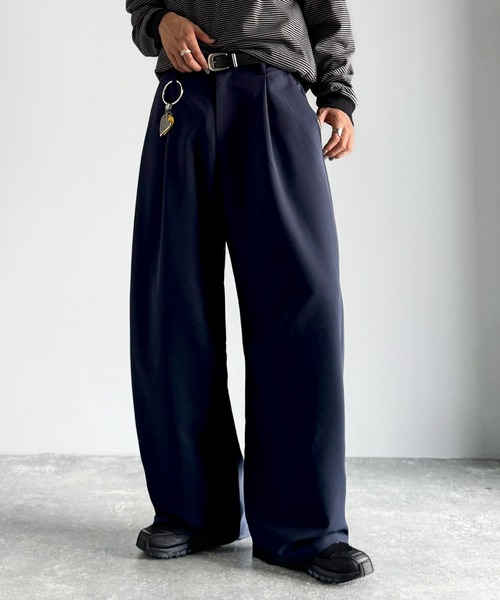 Classical Origin(クラシカルオリジン)の「「進化系ベーシック。」セミカーブライン ワンタックスラックス/Curved Line One-Tuck Slacks(スラックス・メンズ・ブラック/グレー/ネイビー・LARGE/SMALL/MEDIUM)」の20枚目の写真