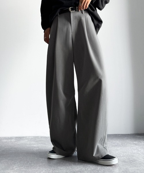 Classical Origin(クラシカルオリジン)の「「進化系ベーシック。」セミカーブライン ワンタックスラックス/Curved Line One-Tuck Slacks(スラックス・メンズ・ブラック/グレー/ネイビー・LARGE/SMALL/MEDIUM)」の19枚目の写真
